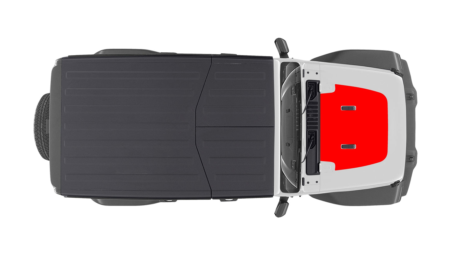 Hood Decal Cover for 2018-2024 Jeep Wrangler
