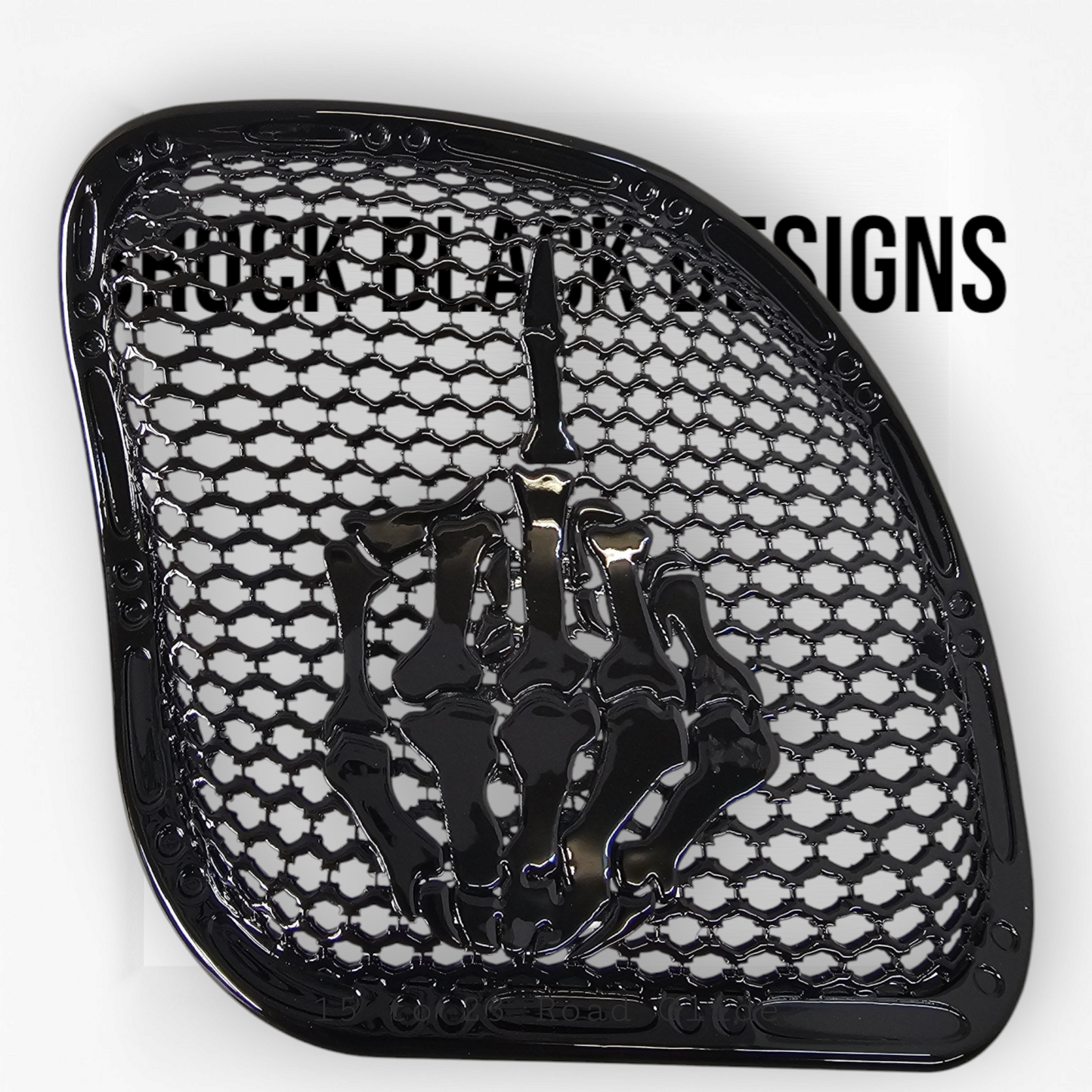 98-2024 Road Glide 3D middle finger speakers grill covers set