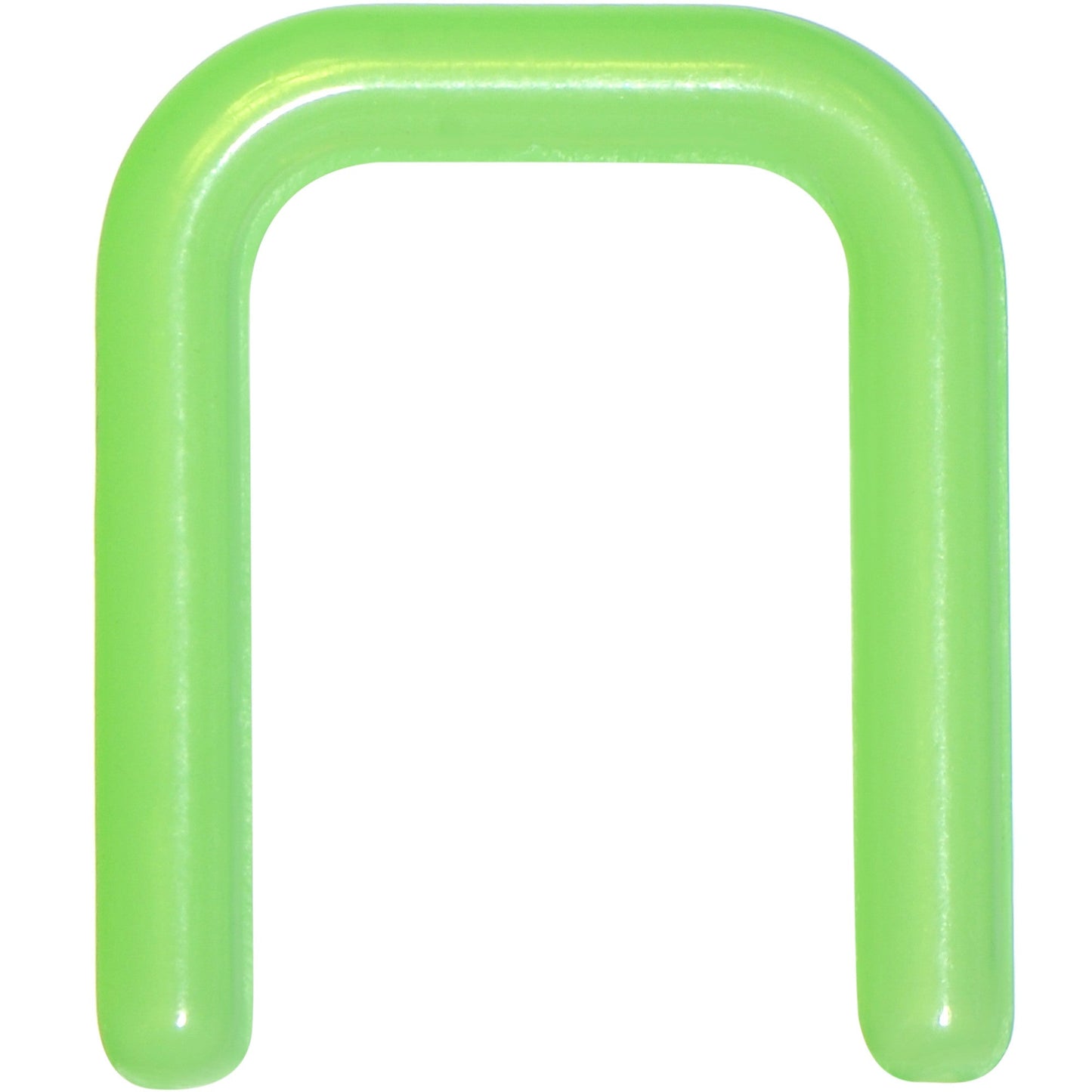 14G 7/16 Green Flexible Bioplast Square Septum Retainer