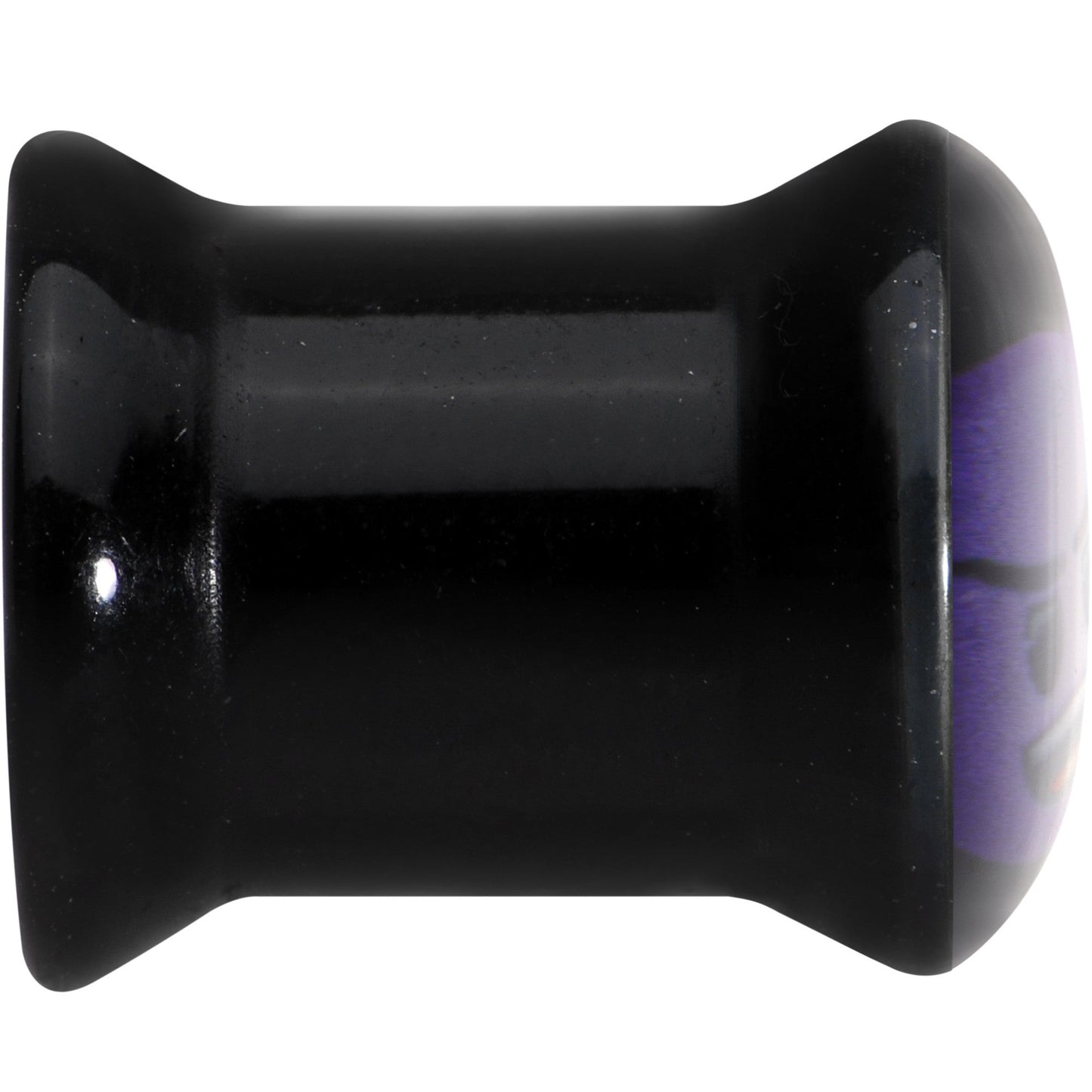 0G Licensed Purple Devil emoji Acrylic Double Flare Plug Set