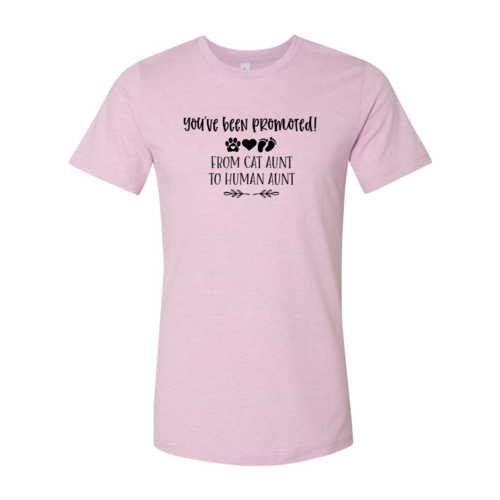 You've Been Promoted from Cat Aunt to Human Aunt T-Shirt
