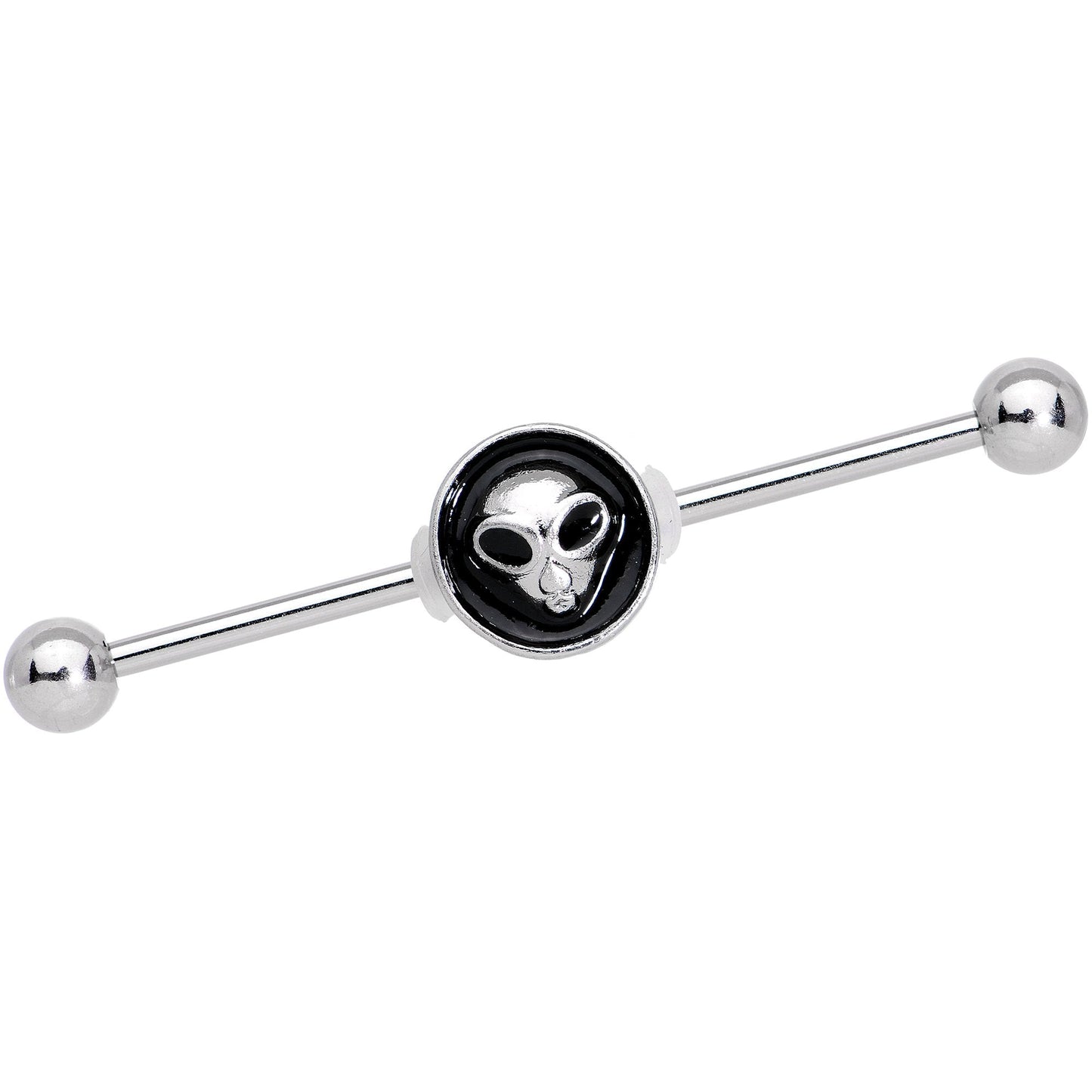 14G Look Out for Alien Industrial Barbell 38mm