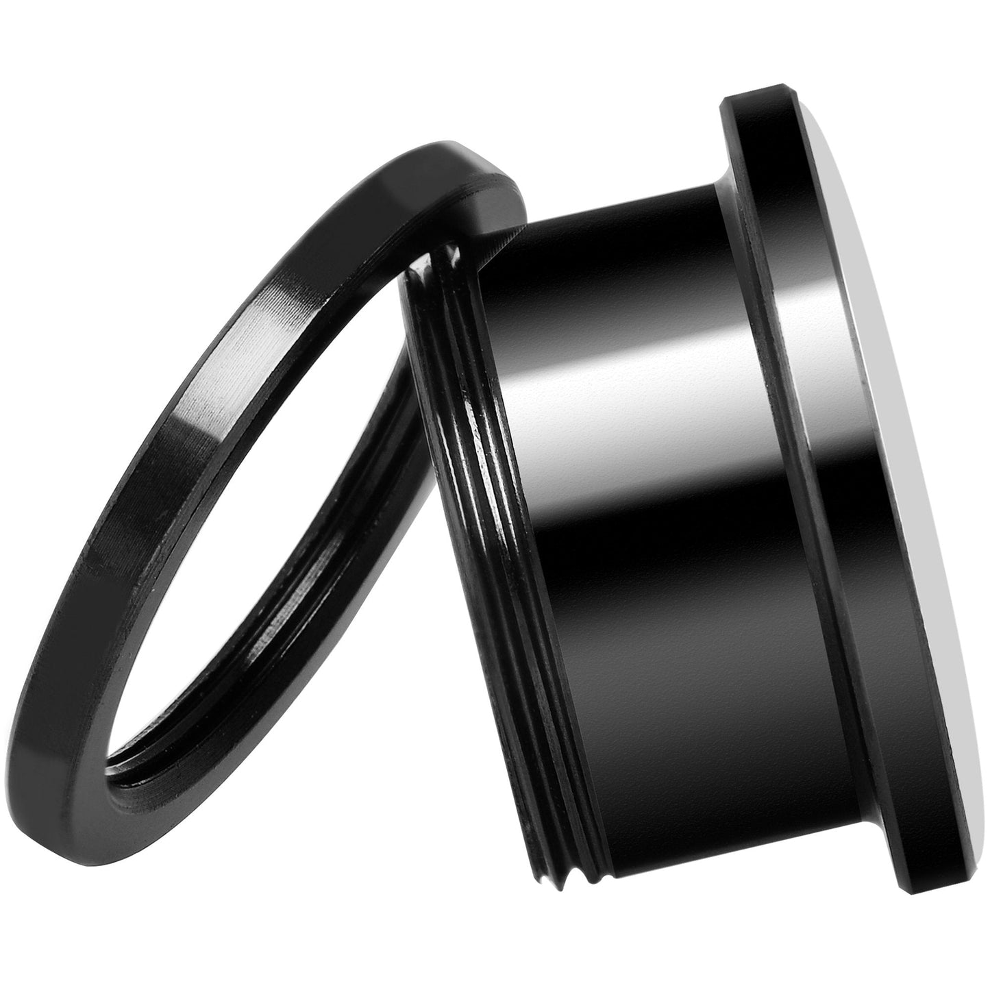 Tiger Camo Print Black Anodized Screw Fit Plug Set 5/8