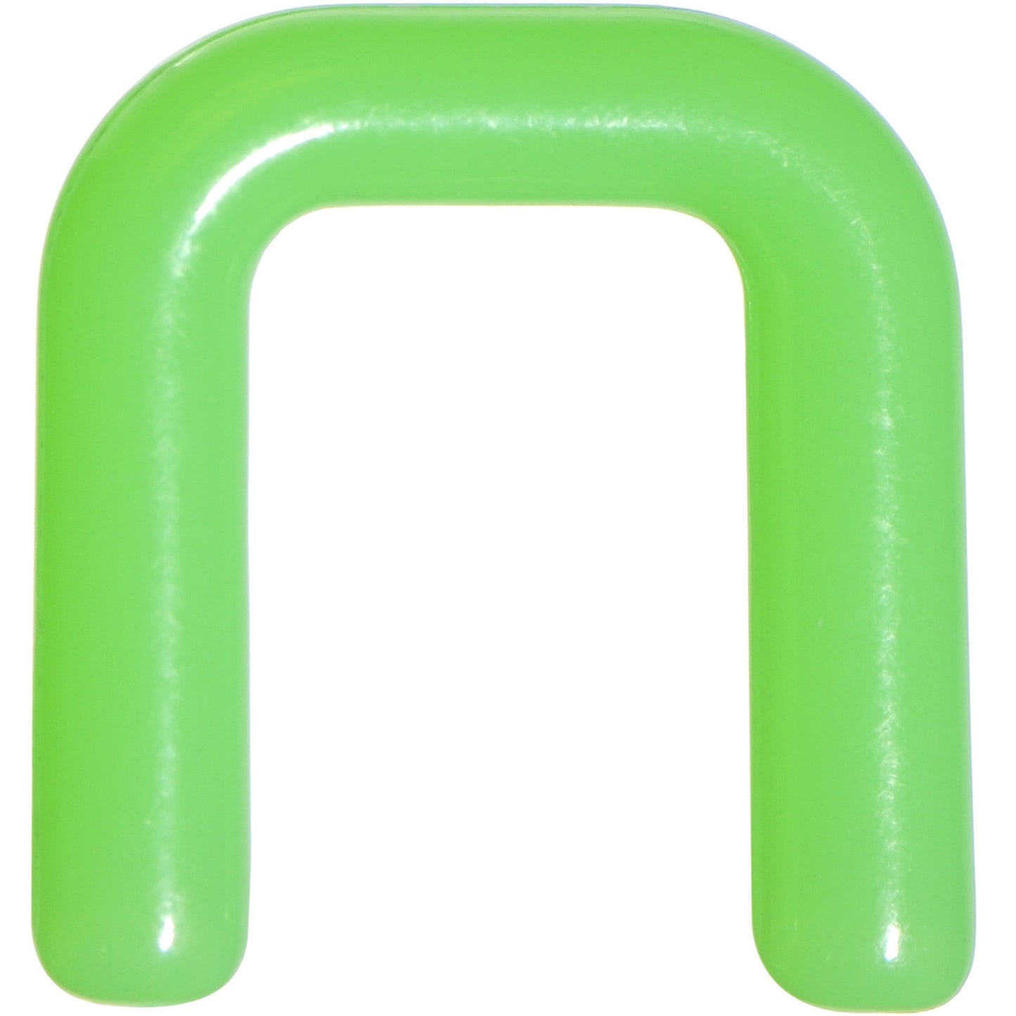 10G 1/2 Green Flexible Bioplast Square Septum Retainer