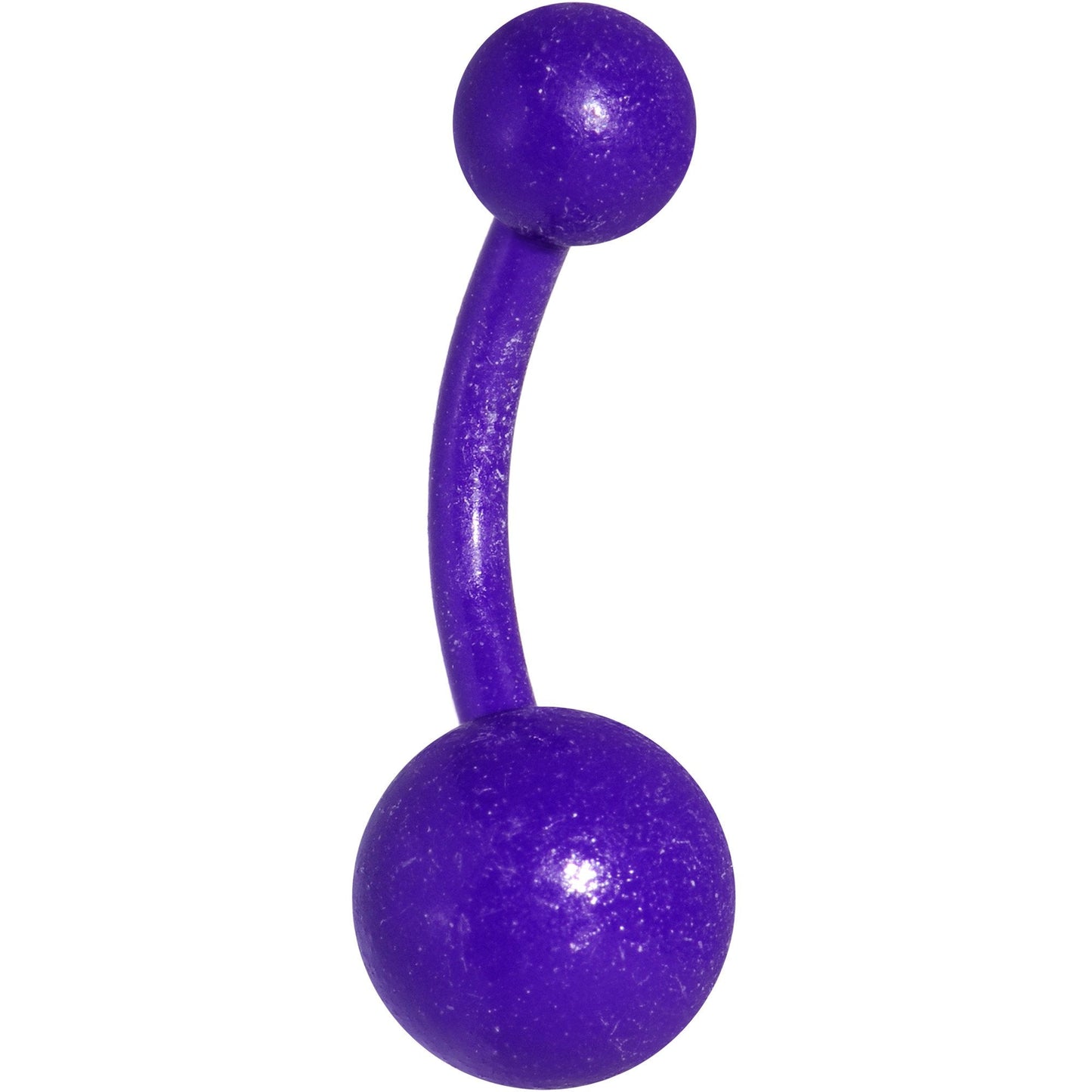 14G 3/8 Purple Glow In The Dark Effect Belly Ring