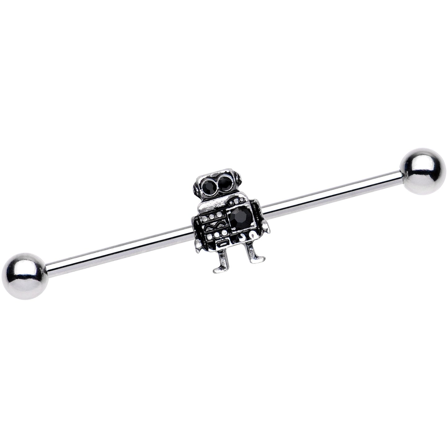 14G Ratchet Robot Industrial Barbell 38mm