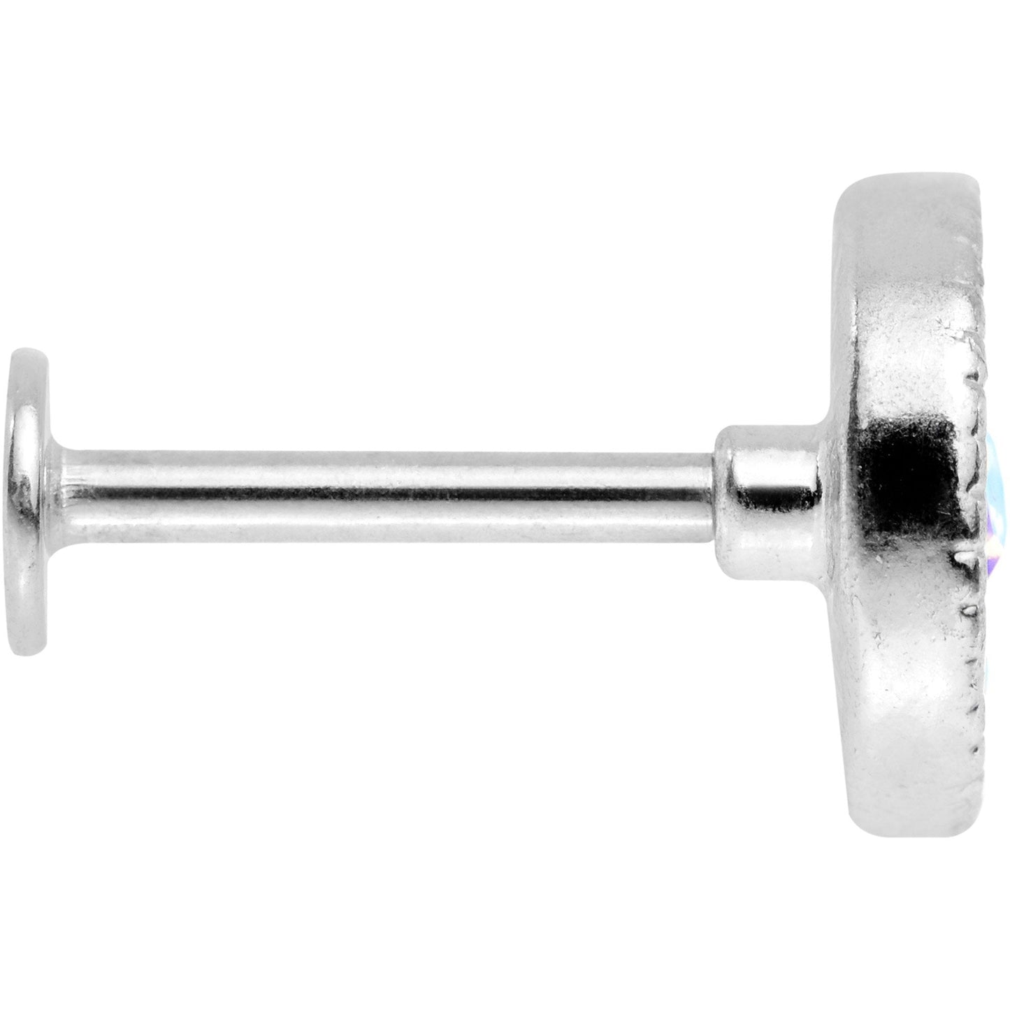 Auora Gem Crescent Moon Cartilage Tragus Earring