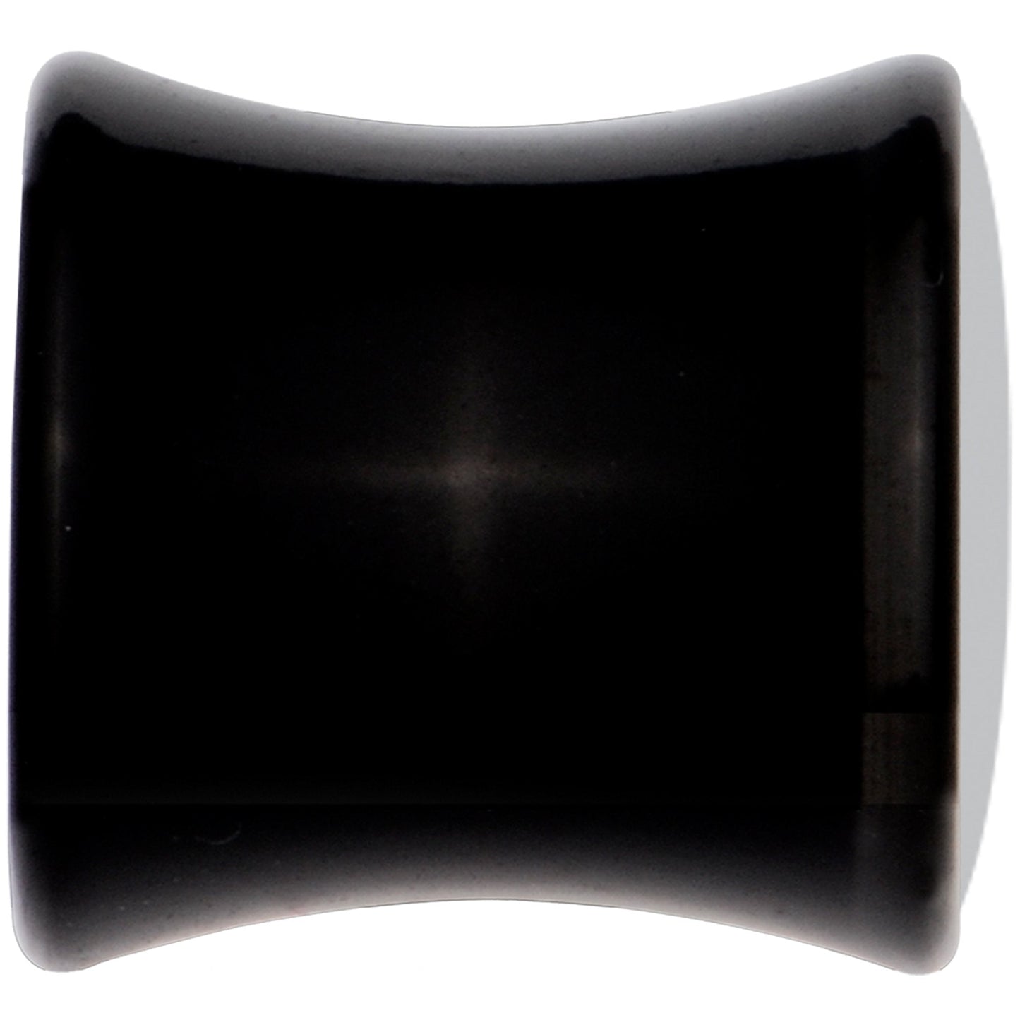 Black Acrylic Man Woman Floral Silhouette Saddle Plug Set 0G