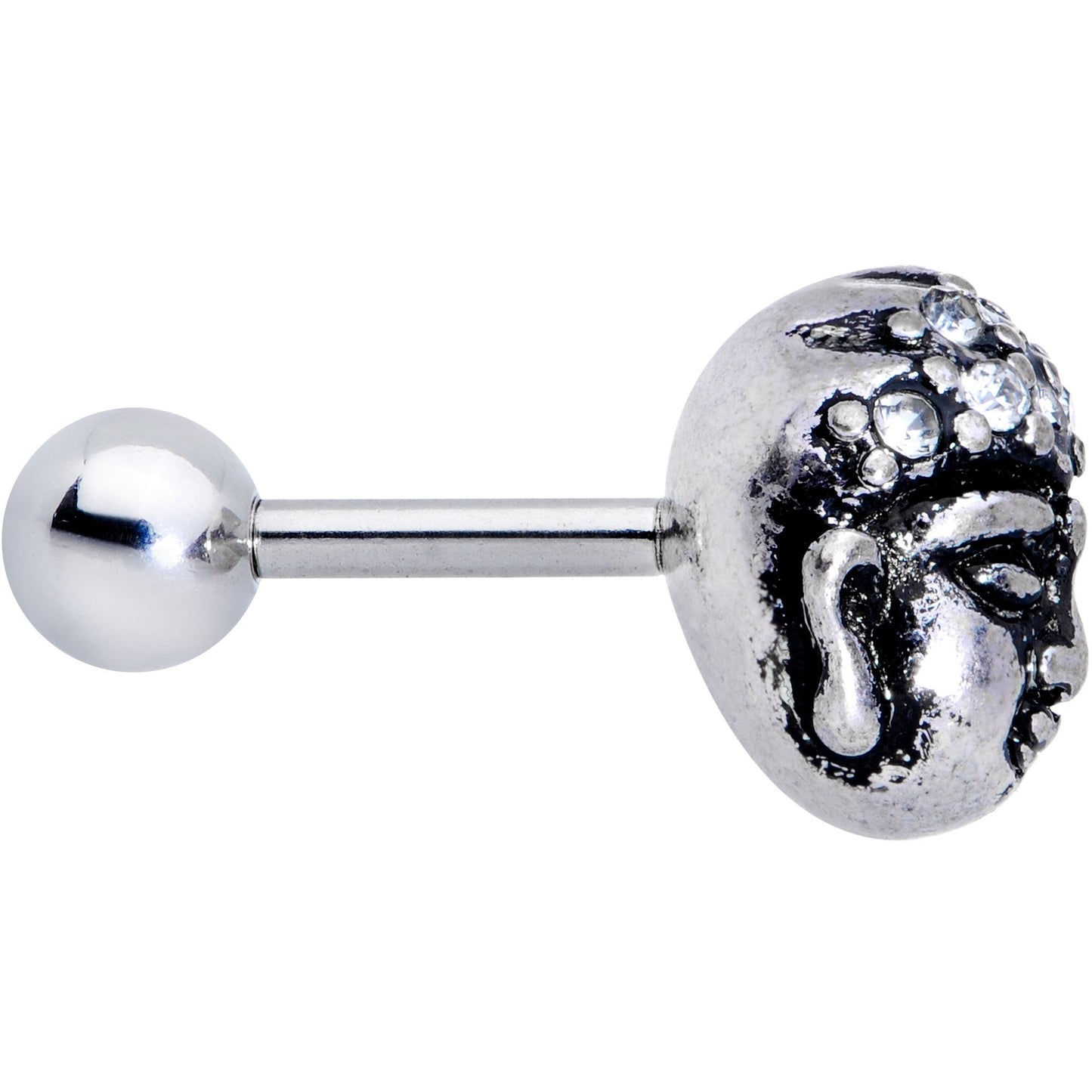 Clear Gem Expanding Buddha Brain Cartilage Tragus Stud