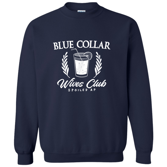 Blue Collar Wives Club - Crew Sweatshirt - Navy