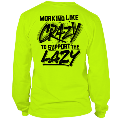 Crazy - Long Sleeve Hi-Vis T-Shirt