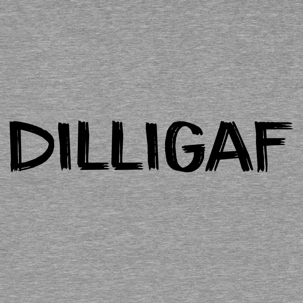 DILLIGAF  - Safety Yellow T-Shirt