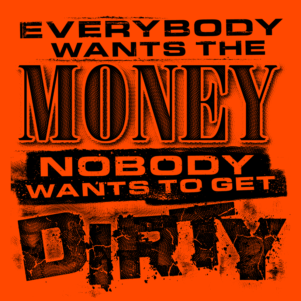 Dirty - Long Sleeve Safety Hi-Vis T-Shirt