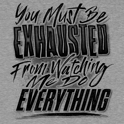 Exhausted - Safety Yellow T-Shirt