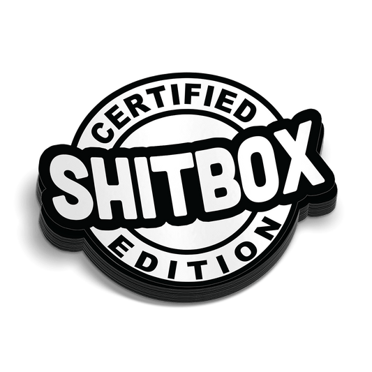 Shit Box Edition Hard Hat Decal