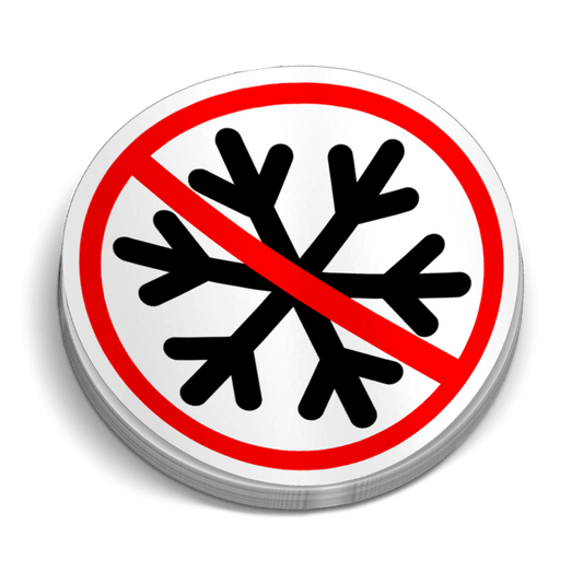 No Snowflakes Hard Hat Decal