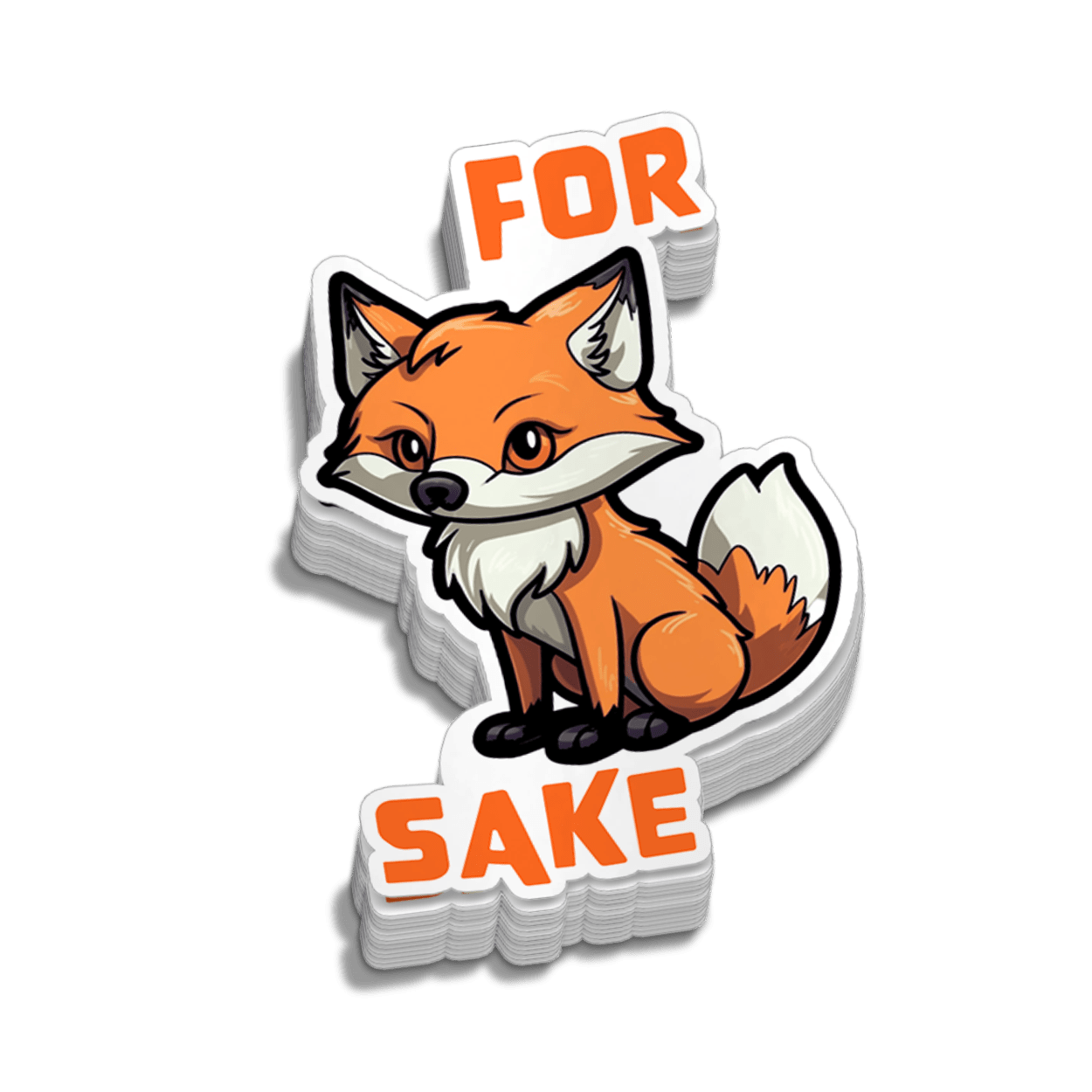 For Fox Sake Hard Hat Decal