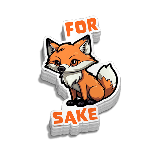 For Fox Sake Hard Hat Decal
