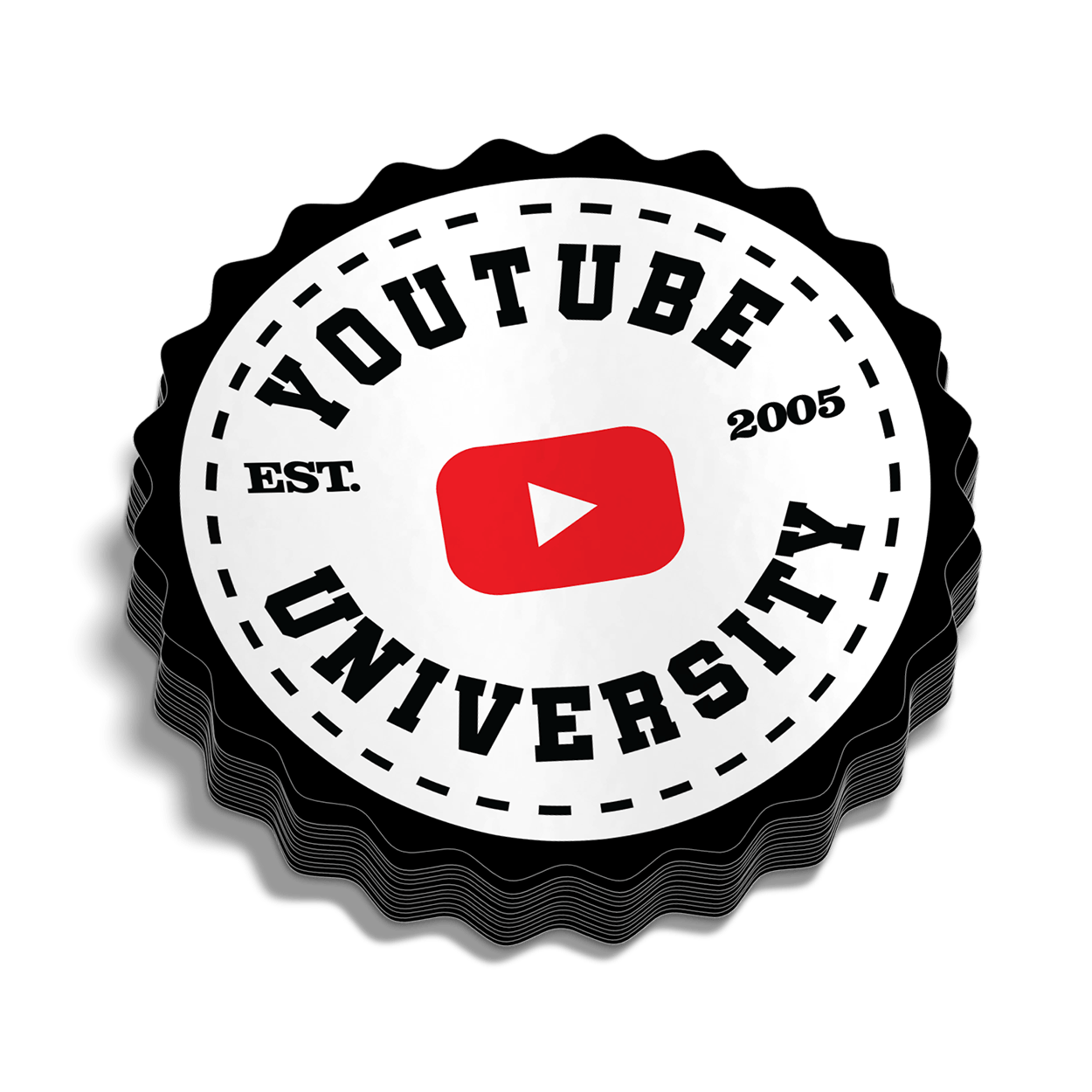 YT University Hard Hat Decal