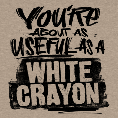 White Crayon - Safety Yellow T-Shirt