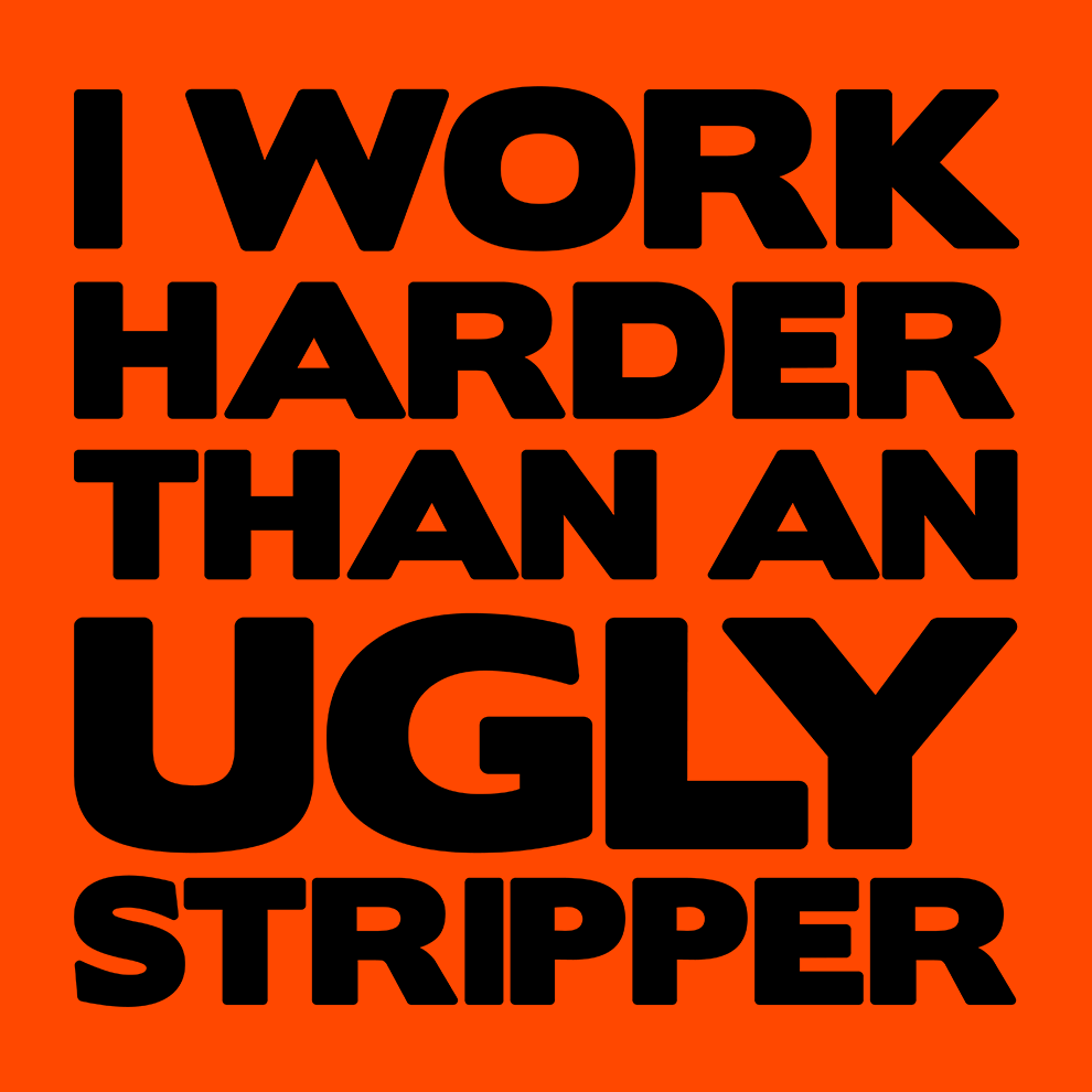 Work Harder - Safety Yellow T-Shirt