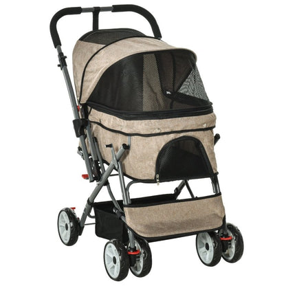 Pet Foldable Travel Carriage Stroller with Reversible Handle - Jaico Online Shop