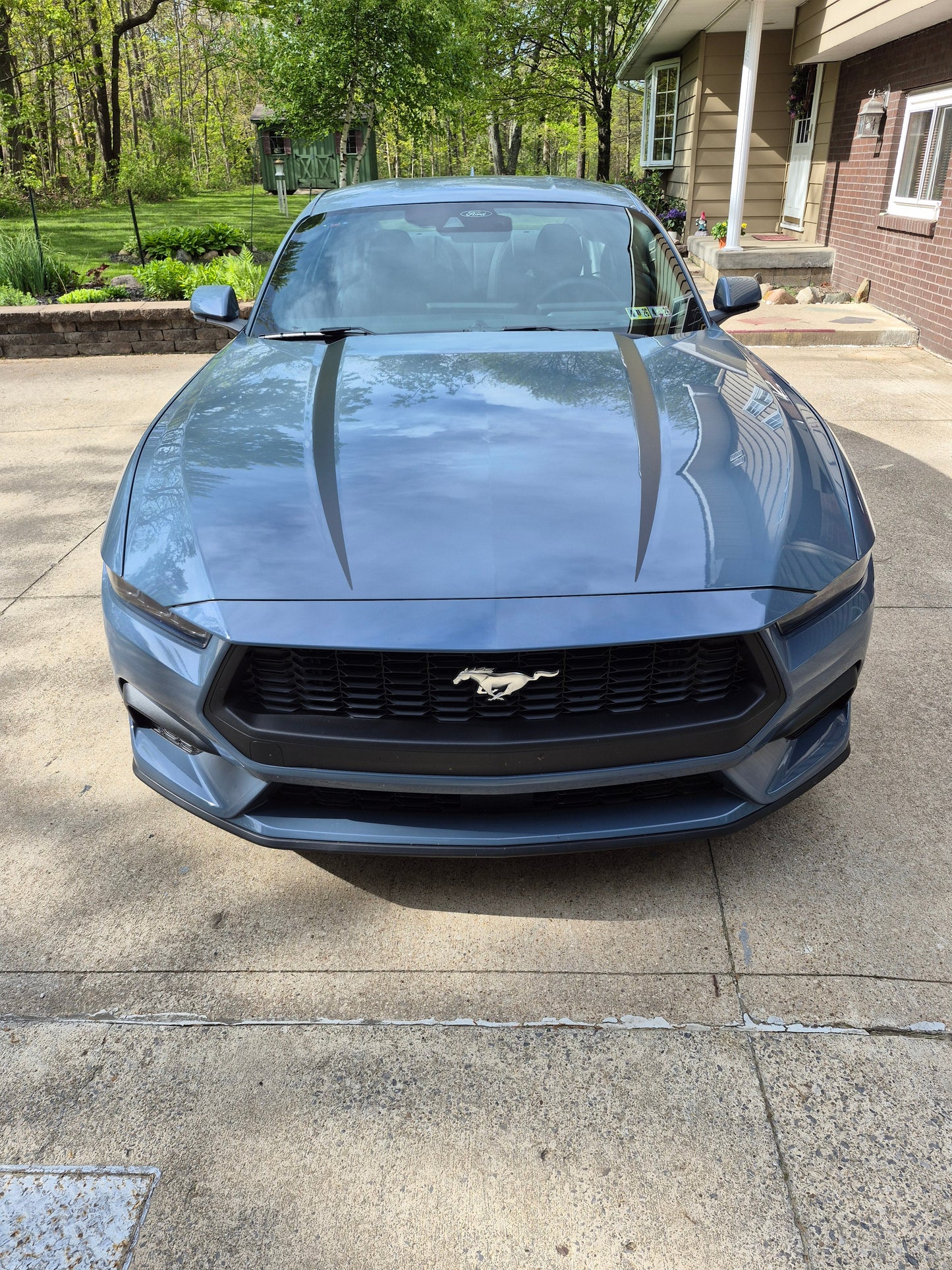 Hood Spear Decals for the 2024 Ford Mustang GT