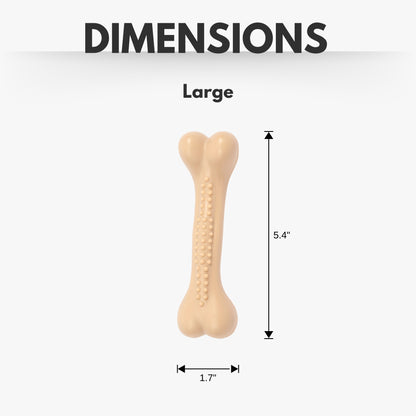 Country Living Nylon Chew Bone Toy for Dogs (Chicken-Flavored), Ideal for Heavy Chewers