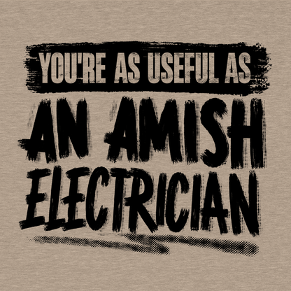 Amish Electrician - Safety Yellow Hi-Vis T-Shirt
