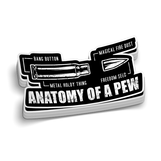 Anatomy Of A Pew Decal