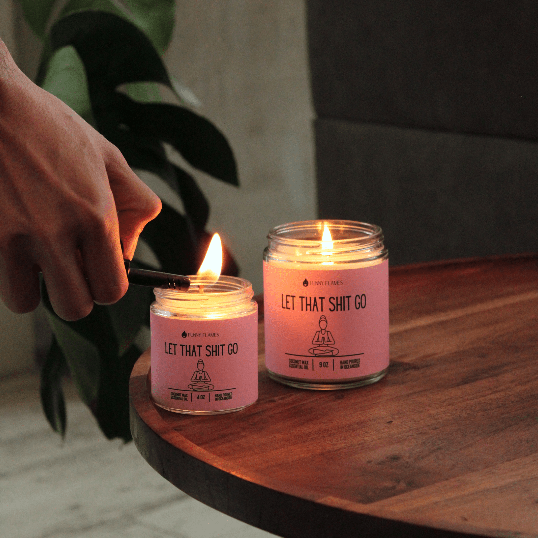 Let That Shit Go (pink) - Funny Candle - Jaico Online Shop