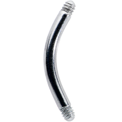 14G 316l Stainless Steel Replacement Curved Barbell 3/8