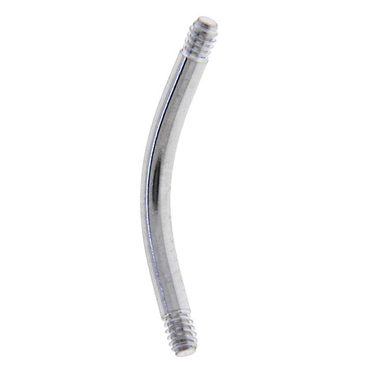 14G 316l Stainless Steel Replacement Curved Barbell 1/2