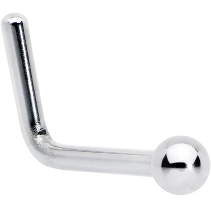 20G Stainless Steel Stainless Steel Micro Ball Nose Ring L-Shaped