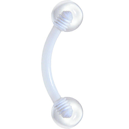 Bioplast Cool Clear Eyebrow Ring