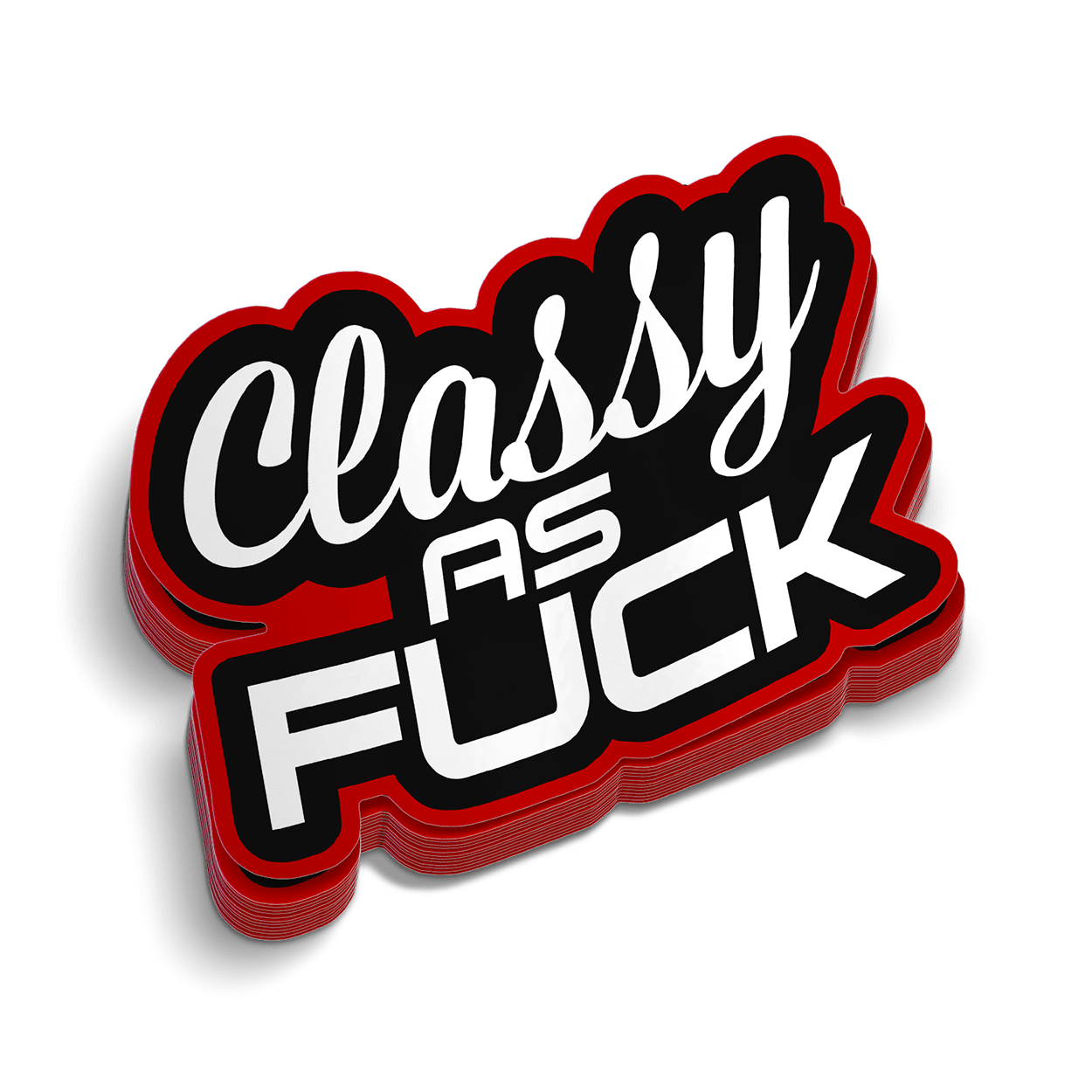 Classy AF Hard Hat Decal