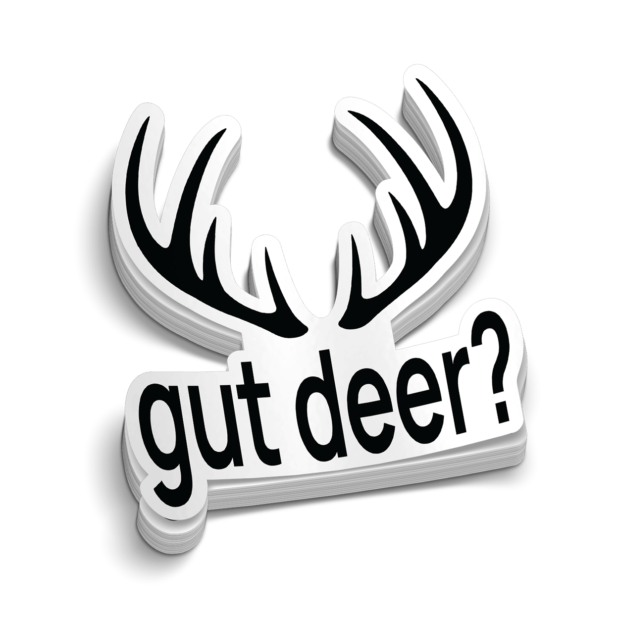 Gut Deer? Hard Hat Decal
