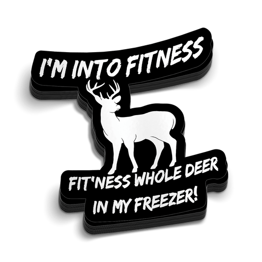 Deer Freezer Hard Hat Decal