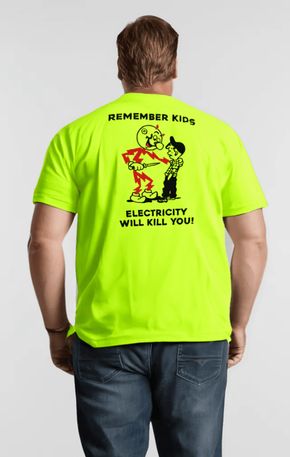 Remember Kids - Safety Yellow Pocket T-Shirt