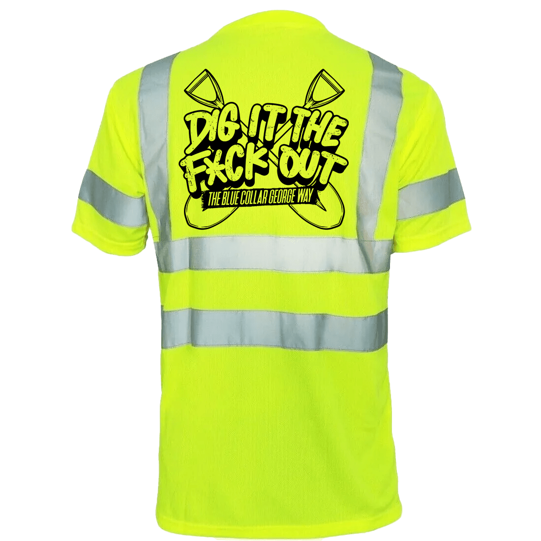 Blue Collar George Dig It - Reflective Safety T-Shirt