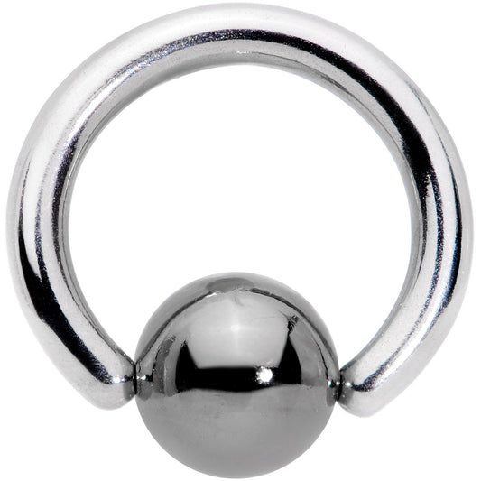 14G BCR Hematite Captive Ring 5/16 5mm