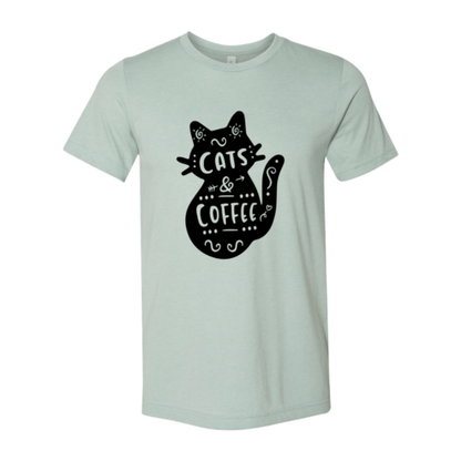 Cat And Coffee T-Shirt - Jaico Online Shop