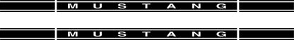 "Mustang" Rocker Stripes for 2005-2009 Ford Mustang