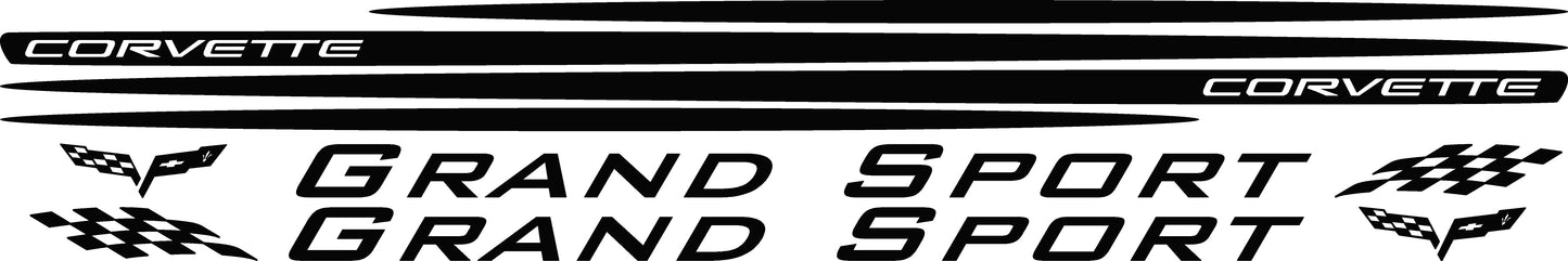 Grand Sport Side Decals for 2005-2013 Chevrolet Corvette (x2)