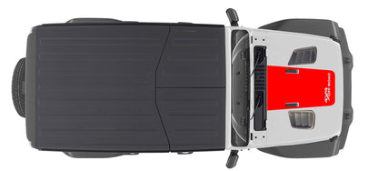 Vented Hood 4x4 Off-Road Decal Cover for 2019-2024 Jeep Wrangler