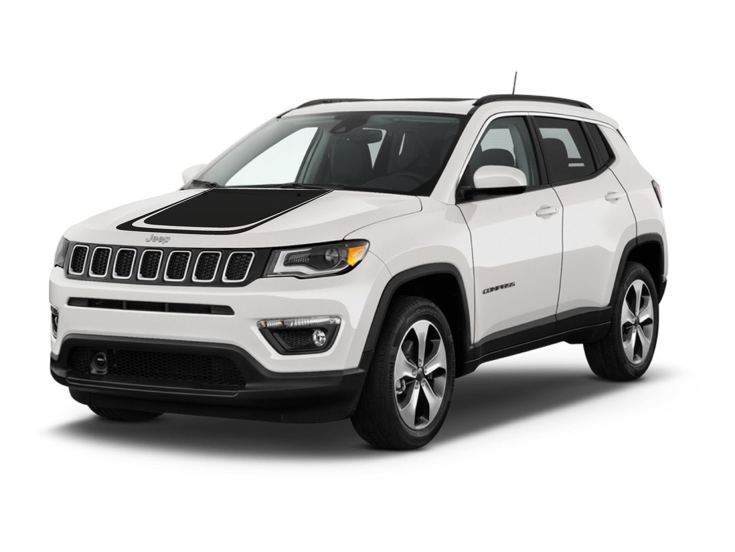 Stripe Hood Decal Cover for 2017-2021 Jeep Compass