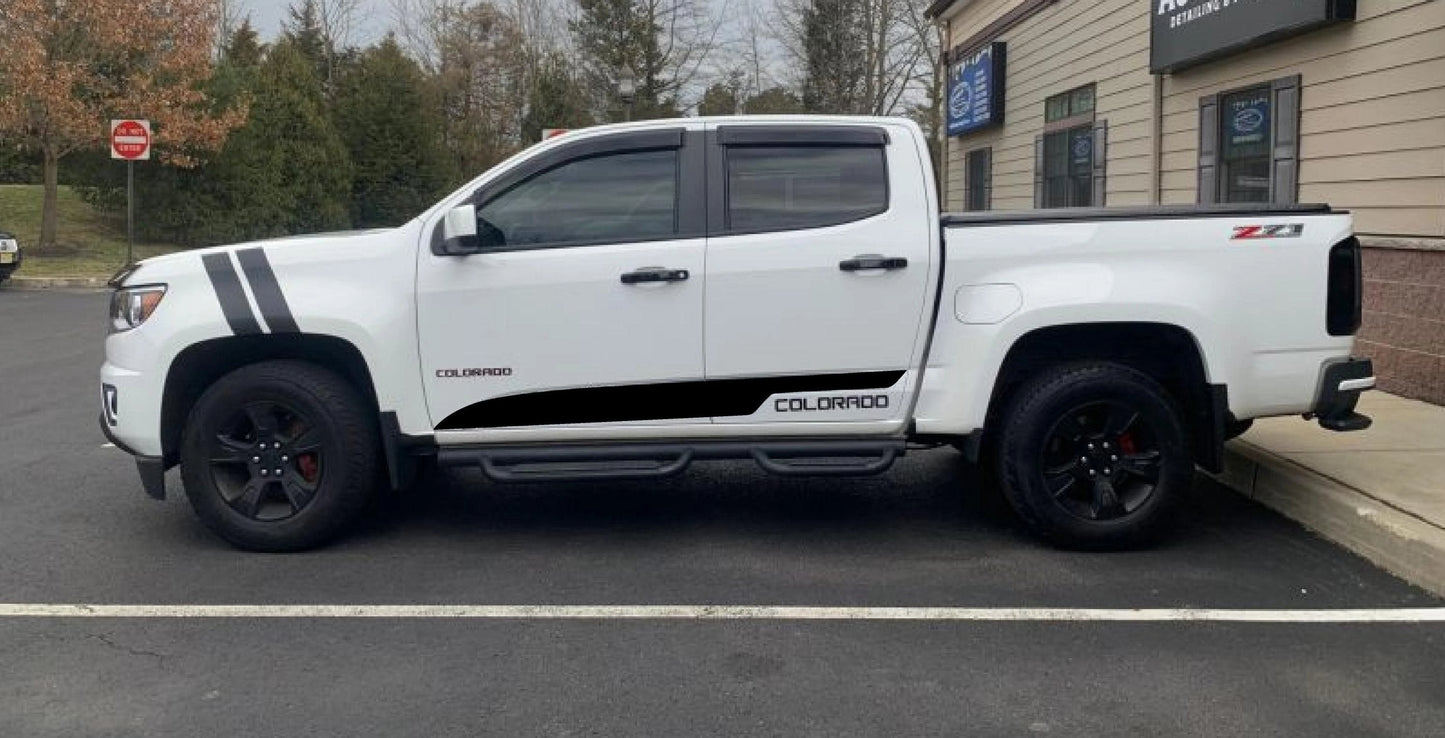 Rocker Stripe Decals for 2015-2021 Chevrolet Colorado (x2)