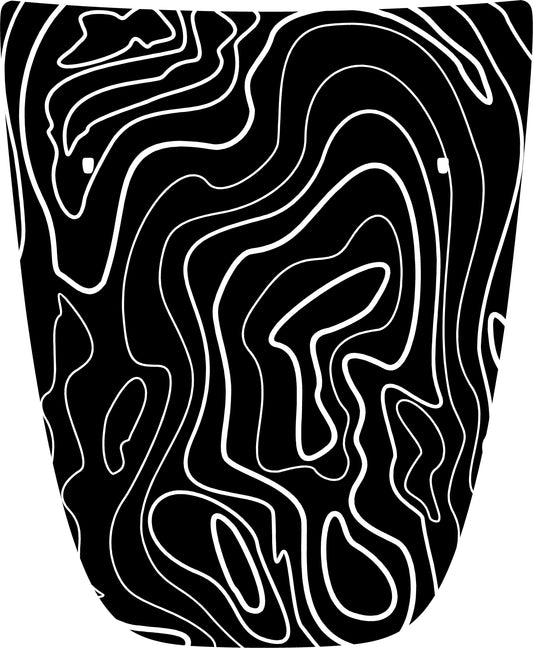 Hood "Topographic" Decal Cover for 2020-2021 Jeep Cherokee