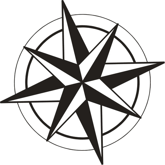 Side "Compass" Sail Panel Decal for 2017-2021 Jeep Compass (x2)