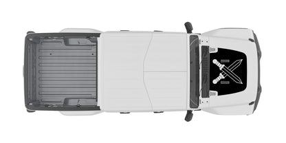 Hood "Crossed Swords" Decal Cover for 2018-2021 Jeep Gladiator